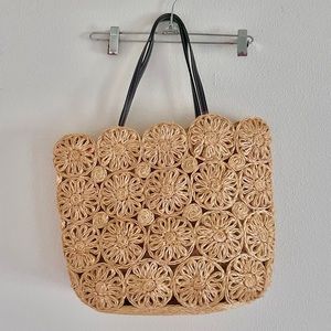 Boho chick straw handbag